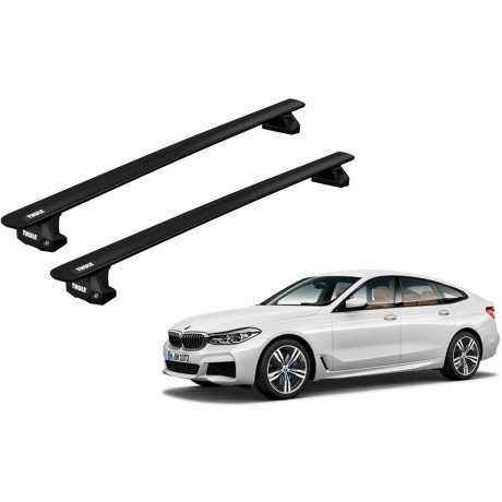 Barras THULE EVO WingBar para autos BMW 6-Series Gran Turismo (G32) desde 2018 negro