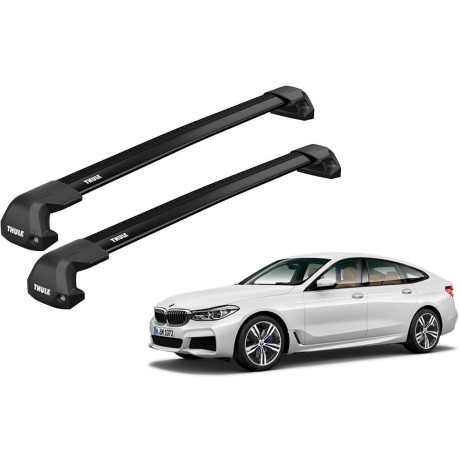 Barras THULE EDGE Flush para autos BMW 6-Series Gran Turismo (G32) desde 2018 negro