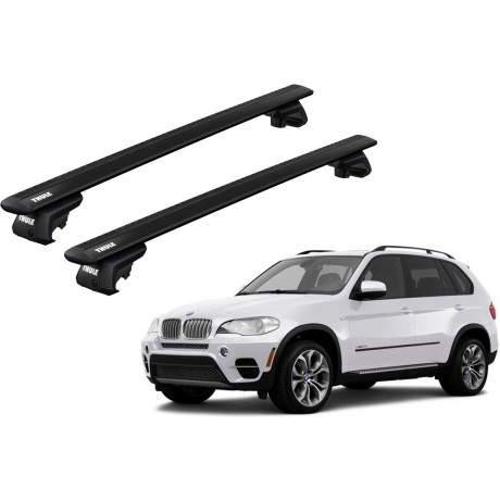 Barras THULE EVO WingBar para autos BMW X5 2008 a 2013 negro