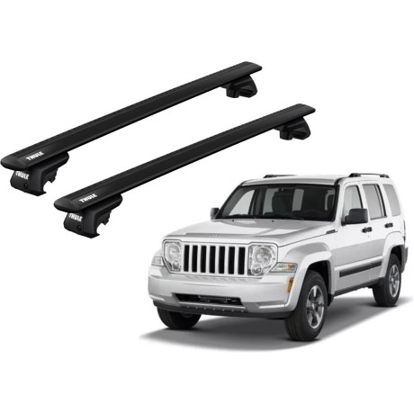 Barras THULE EVO WingBar para autos JEEP Cherokee 2008 a 2013 negro