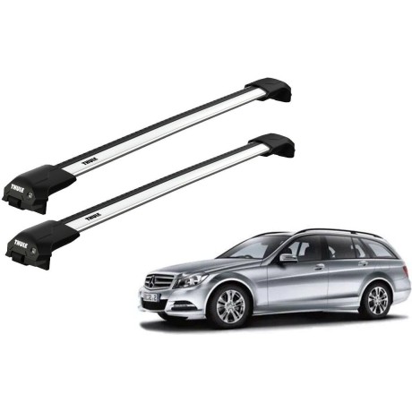Barras THULE EDGE Flush para autos Mercedez Benz C-Class (W204) 2007 a 2014