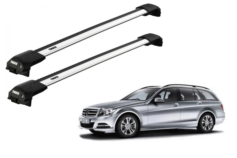 Barras THULE EDGE Flush para autos Mercedez Benz C-Class (W204) 2007 a 2014