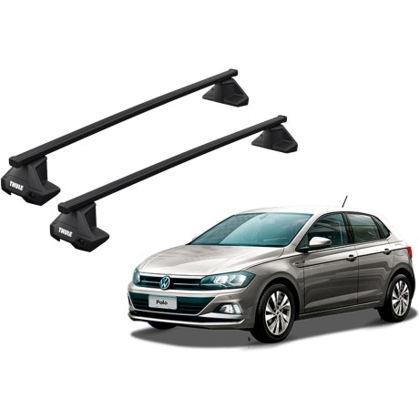 Barras THULE EVO SquareBar para autos VOLKSWAGEN Polo desde 2018-2022