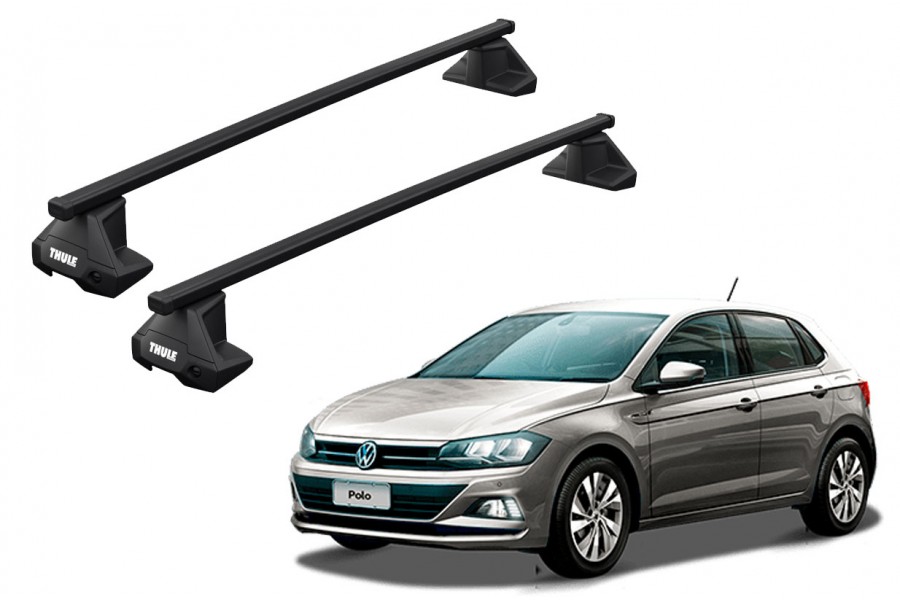 Barras THULE EVO SquareBar para autos VOLKSWAGEN Polo desde 2018-2022