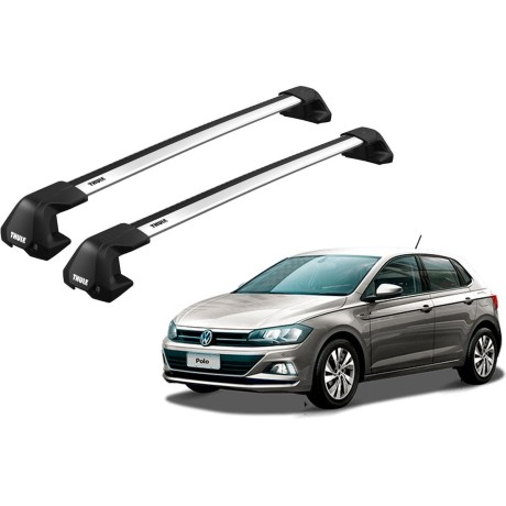 Barras THULE EDGE Flush para autos VOLKSWAGEN Polo desde 2018-2022
