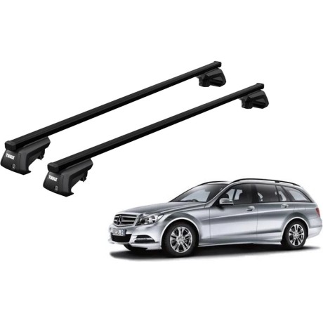 Barras THULE SmartRack XT para autos MERCEDES BENZ C-Class (W204) 2007 a 2014