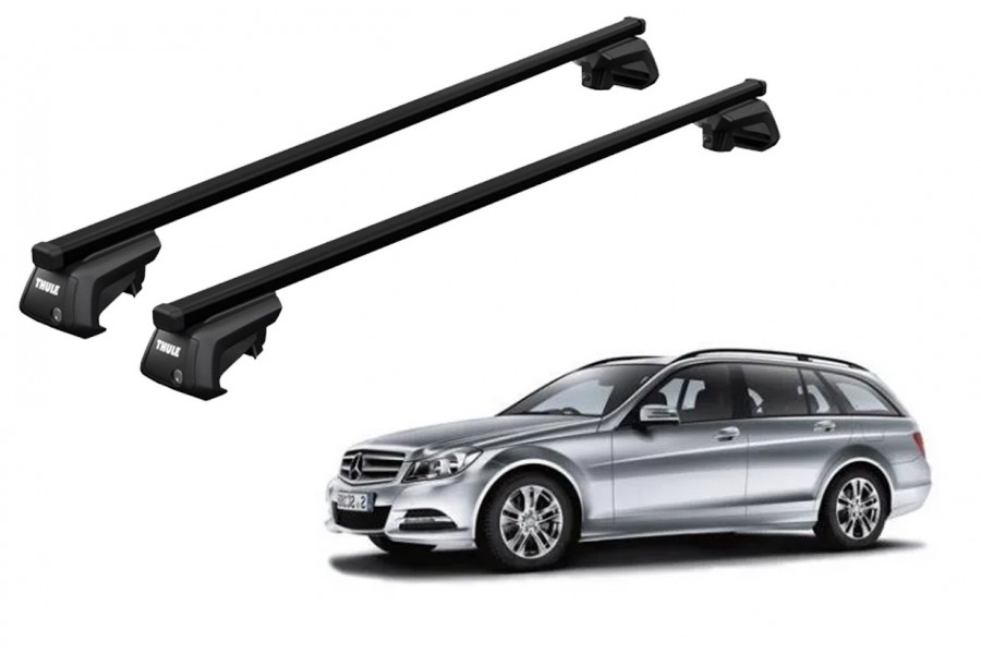 Barras THULE SmartRack XT para autos MERCEDES BENZ C-Class (W204) 2007 a 2014