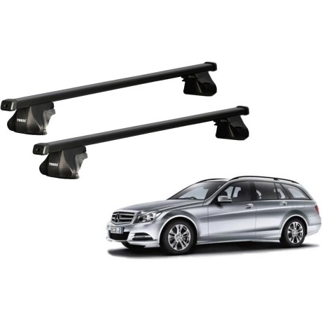 Barras THULE SmartRack para autos MERCEDES BENZ C-Class (W204) 2007 a 2014