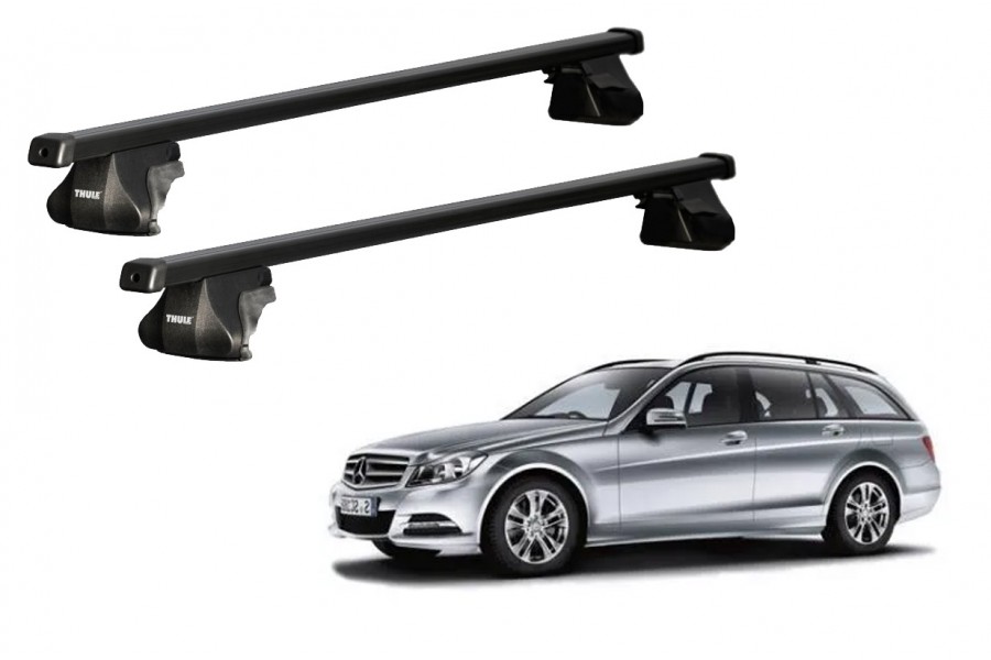Barras THULE SmartRack para autos MERCEDES BENZ C-Class (W204) 2007 a 2014