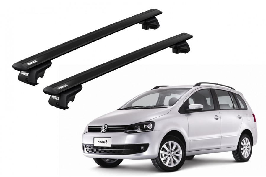 Barras THULE EVO WingBar para autos VOLKSWAGEN Suran desde 2010 negro