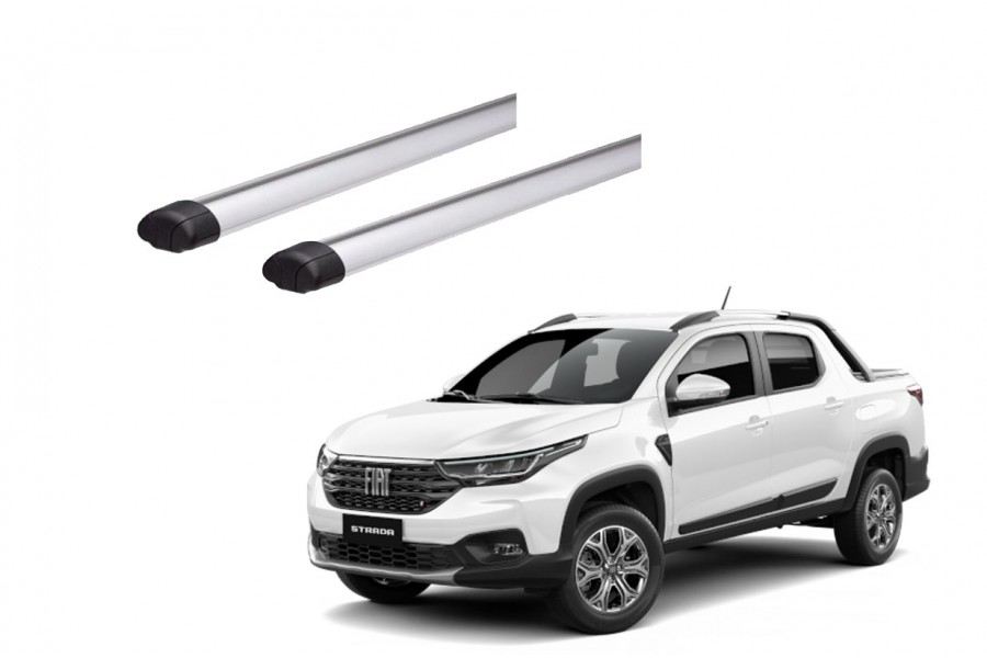 Barras THULE EVO AeroBar para camioneta FIAT Strada desde 2004 a 2018 negro