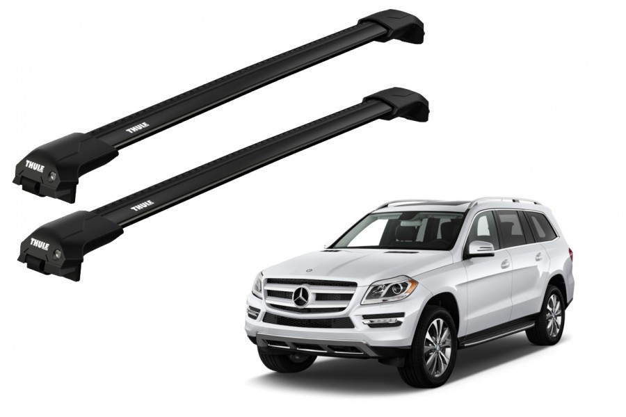 Barras THULE EDGE Flush para autos Mercedes Benz GL (X166) 2013 a 2016 negro