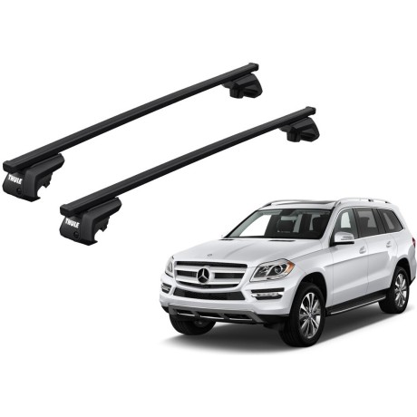 Barras THULE EVO SquareBar para autos MERCEDES BENZ GL (X166) 2013 a 2016