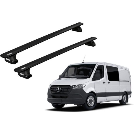 Barras THULE EVO WingBar para Van MERCEDES BENZ Sprinter H1 desde 2006 - 2017 negro