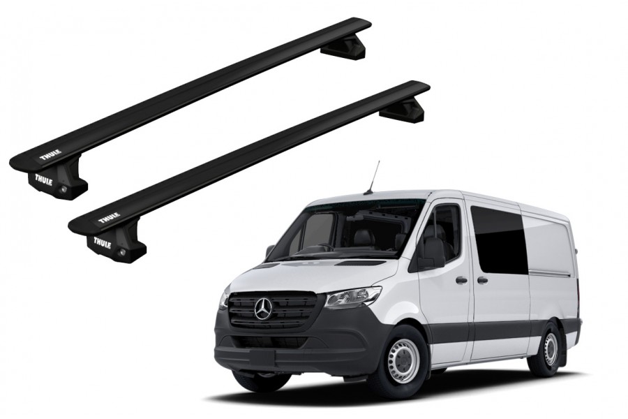 Barras THULE EVO WingBar para Van MERCEDES BENZ Sprinter H1 desde 2006 - 2017 negro