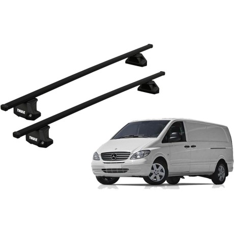 Barras THULE EVO SquareBar para Van MERCEDES BENZ Viano desde 2004 al 2014