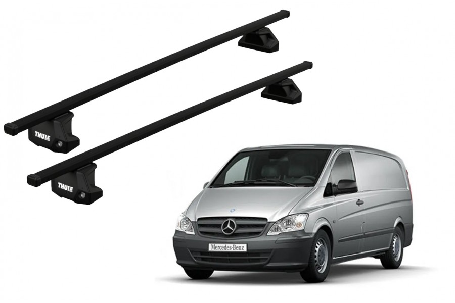 Barras THULE EVO SquareBar para Van MERCEDES BENZ Vito desde 2004 al 2014