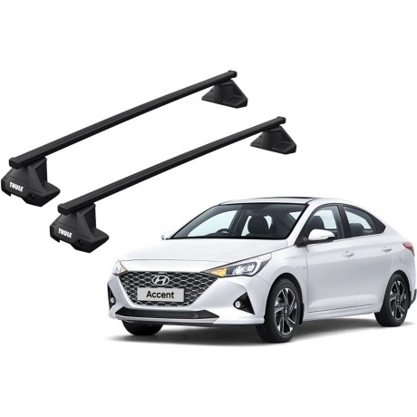 Barras THULE EVO SquareBar para autos HYUNDAI Accent desde 2018