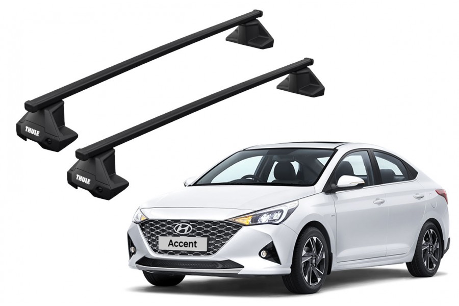 Barras THULE EVO SquareBar para autos HYUNDAI Accent desde 2018