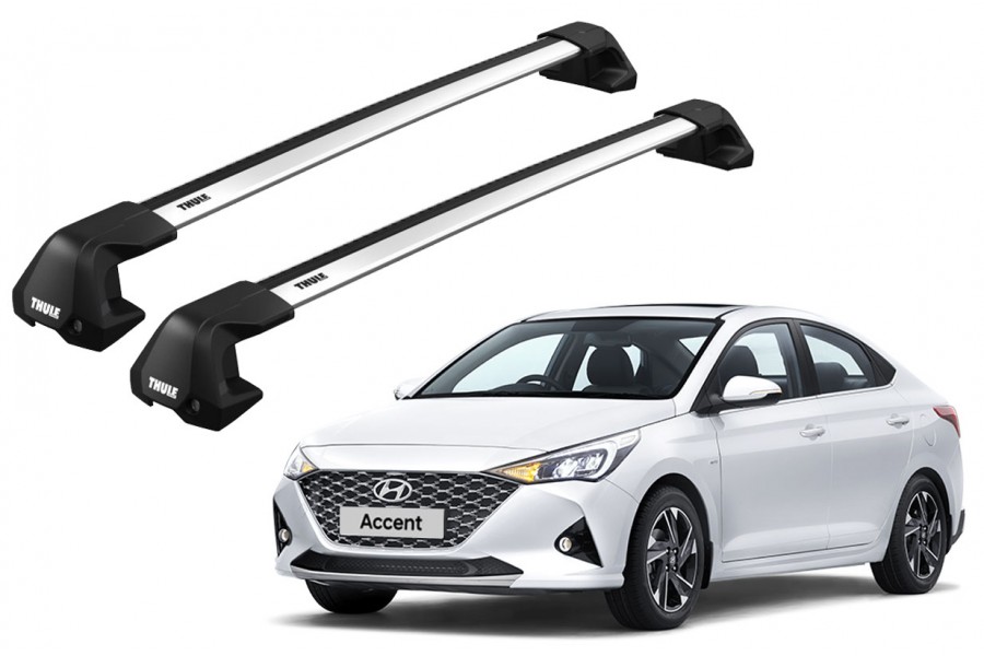 Barras THULE EDGE Flush para autos HYUNDAI Accent desde 2018