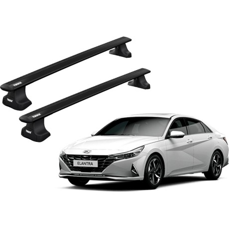 Barras THULE WingBar para autos HYUNDAI Elantra desde 2016 negro