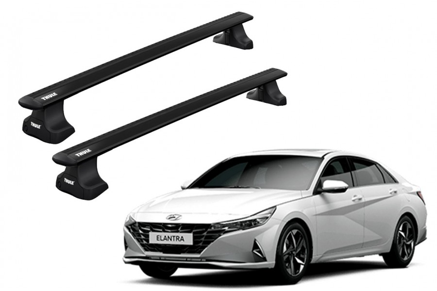 Barras THULE WingBar para autos HYUNDAI Elantra desde 2016 negro