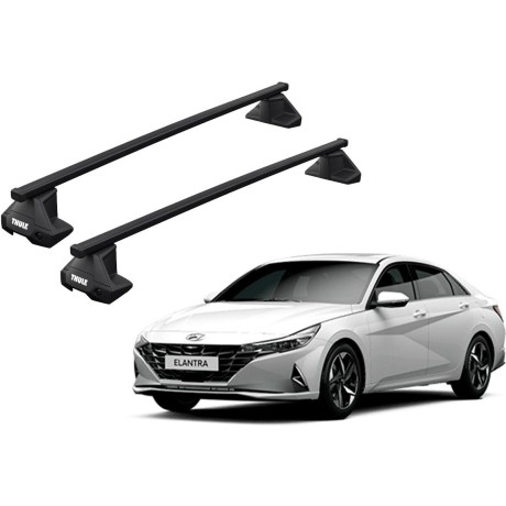 Barras THULE EVO SquareBar para autos HYUNDAI Elantra desde 2016