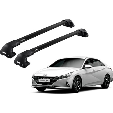 Barras THULE EDGE Flush para autos HYUNDAI Elantra desde 2016 negro