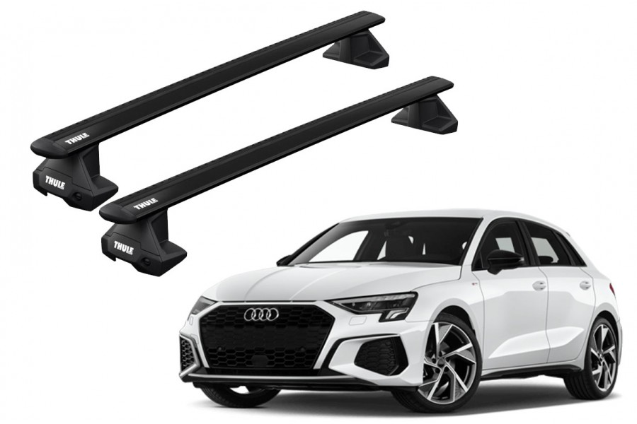 Barras THULE EVO WingBar para autos AUDI A3 desde 2021 negro