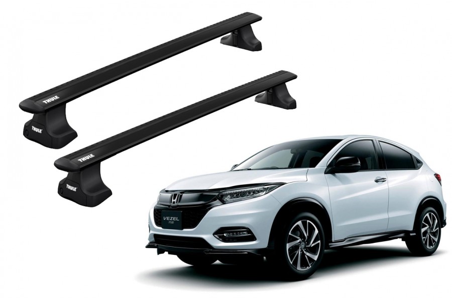 Barras THULE WingBar para autos HONDA HR-V 2015 a 2021 negro