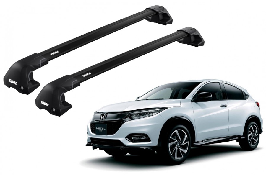 Barras THULE EDGE Flush para autos HONDA HR-V 2015 a 2021 negro