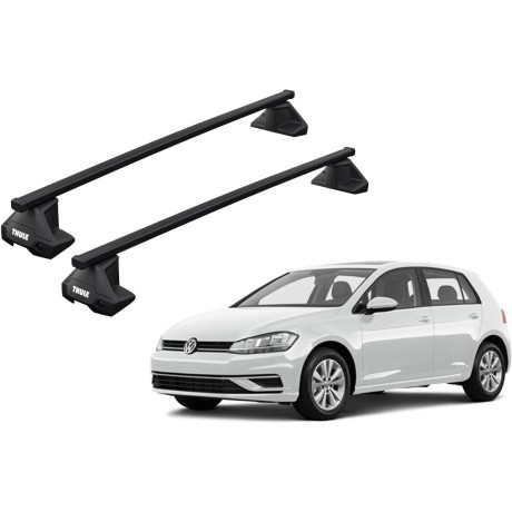 Barras THULE EVO SquareBar para autos VOLKSWAGEN Golf 2013 a 2019