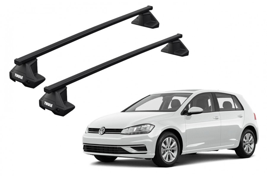 Barras THULE EVO SquareBar para autos VOLKSWAGEN Golf 2013 a 2019