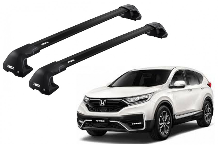 Barras THULE EDGE Flush para autos HONDA CR-V 2012 a 2018 negro