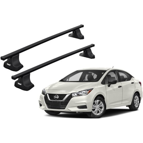 Barras THULE WingBar para autos NISSAN Versa desde 2012 - 2020 negro