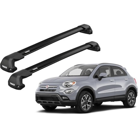 Barras THULE EDGE Flush para autos FIAT 500x desde 2015 negro