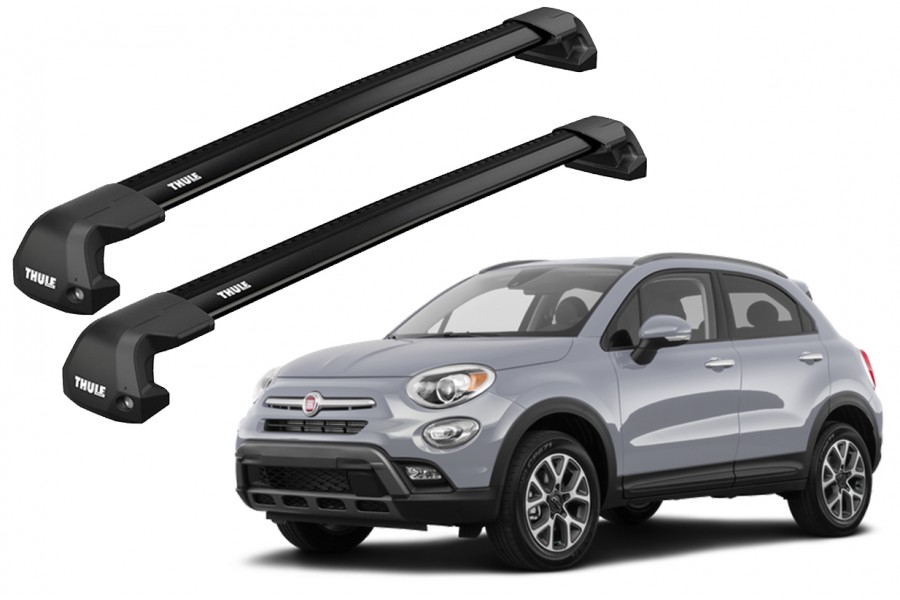 Barras THULE EDGE Flush para autos FIAT 500x desde 2015 negro