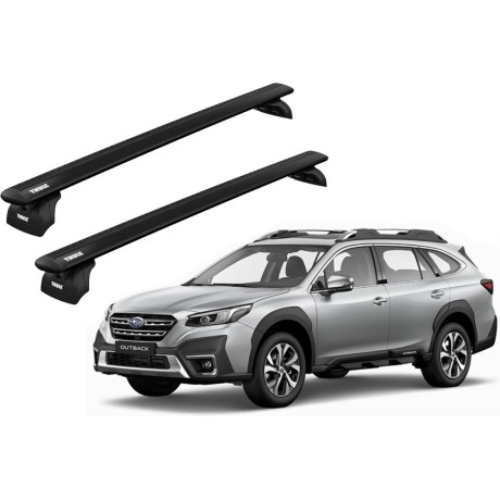 Barras THULE WingBar para autos SUBARU Outback desde 2014 negro