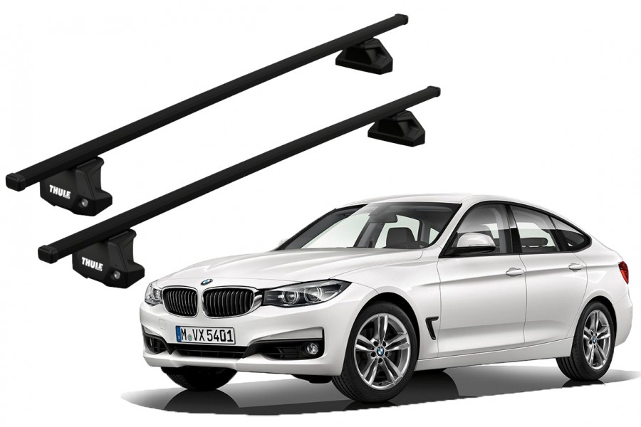 Barras THULE EVO SquareBar para autos BMW 5-Series Gran Turismo 2009 a 2017