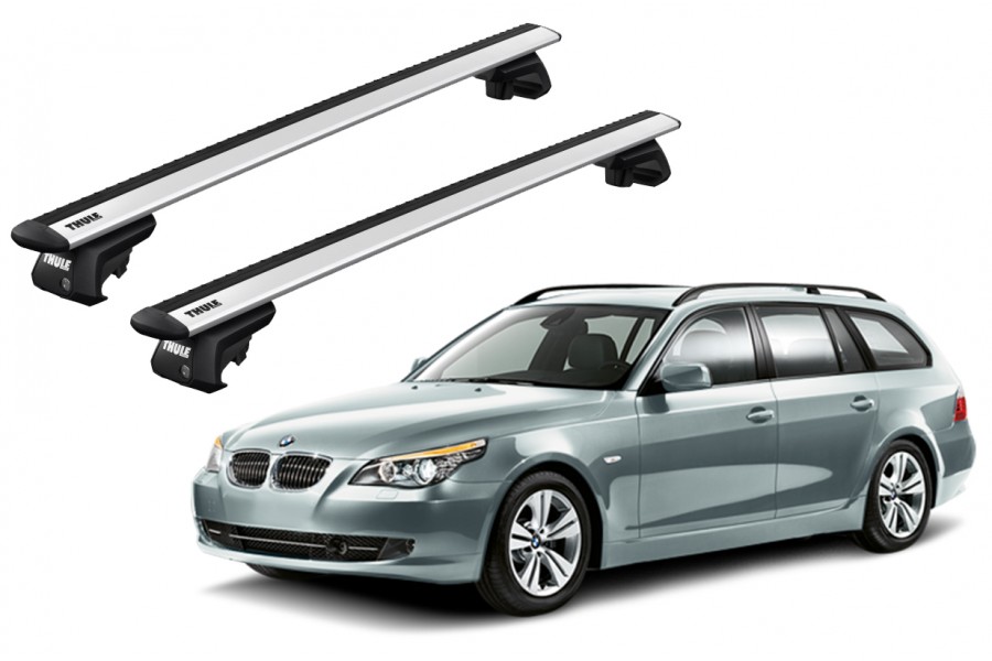 Barras THULE EVO WingBar para autos BMW 5-Series Touring (E61) 2004 a 2010