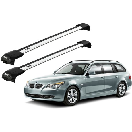 Barras THULE EDGE Flush para autos BMW 5-Series Touring (E61) 2004 a 2010
