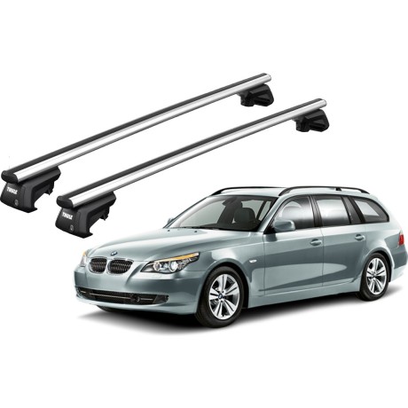 Barras THULE SmartRack XT AluBar para autos BMW 5-Series Touring (E61) 2004 a 2010