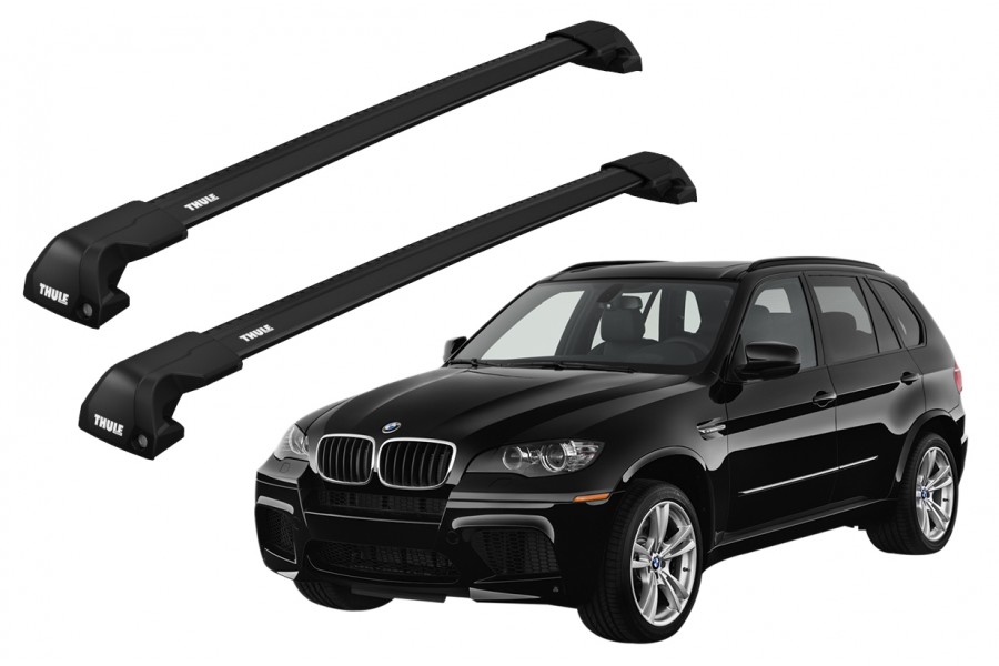Barras THULE EDGE Flush para autos BMW X5 2007 a 2013 negro