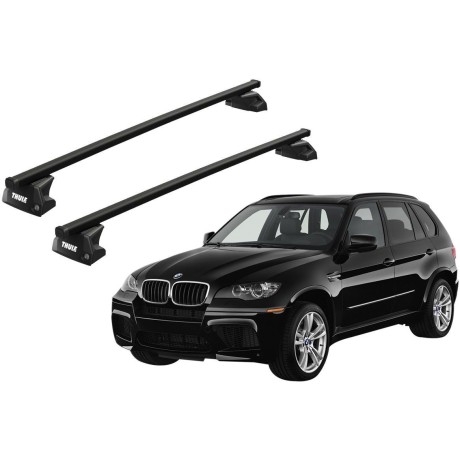 Barras THULE EVO SquareBar para autos BMW X5 2007 a 2013