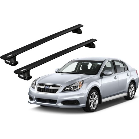 Barras THULE EVO WingBar para autos SUBARU Legacy V 2009 a 2014 negro