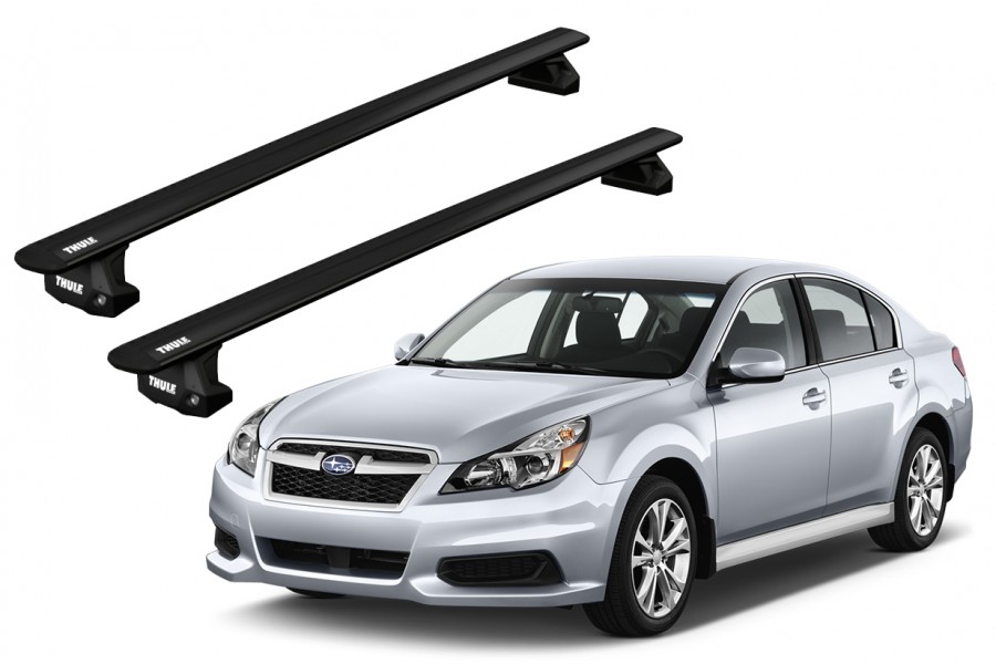 Barras THULE EVO WingBar para autos SUBARU Legacy V 2009 a 2014 negro