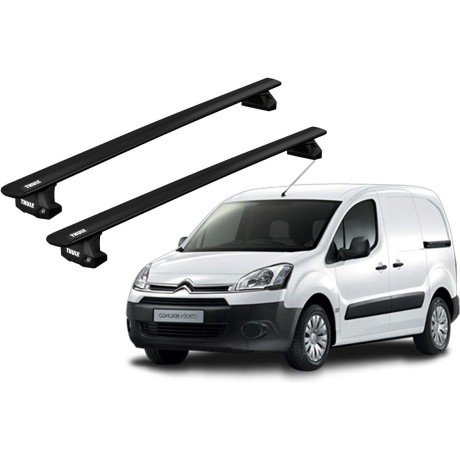 Barras THULE EVO WingBar para autos CITROEN Nemo 2008 a 2014 negro