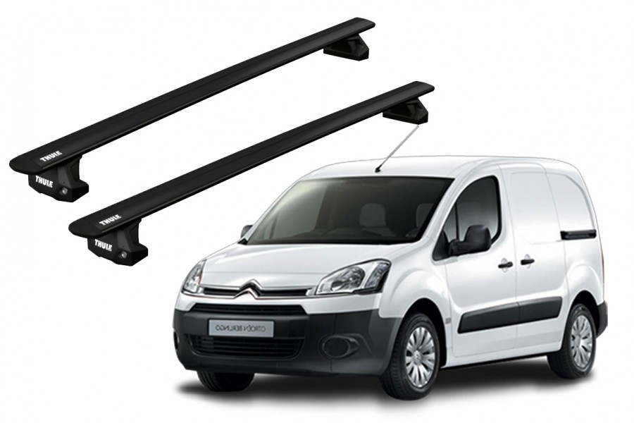 Barras THULE EVO WingBar para autos CITROEN Nemo 2008 a 2014 negro