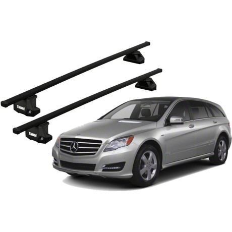 Barras THULE EVO SquareBar para autos MERCEDES BENZ R-Class (W251) 2006 a 2015