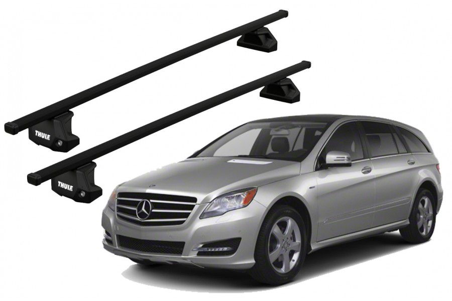 Barras THULE EVO SquareBar para autos MERCEDES BENZ R-Class (W251) 2006 a 2015